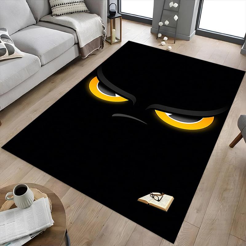 1PC Eyes Glowing Extra Large Non Slip Floor carpet, Office, family, bedroom, Studio Large Area Rug Indoor Rugs