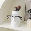 Moai Statue Eyeglass Holder Desktop Organizer With Multifunctional Storage For Home Office Decor