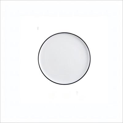Wutuo 10-inch White Ceramic Dinner Plate