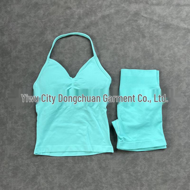 Women's High Elasticity Yoga Set: Strap Top & Butt-Lifting Leggings