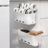 2 Pieces Multi-function Wall Mount Bathroom Organization Kitchen Organizer