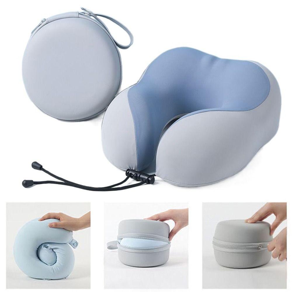 Foam U-shaped Travel Pillows Storage Bags Sleeping Neck Pillow Neck Support Cushion  Airplanes