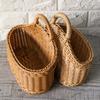 Practical Wall Mounted Sturdy Woven Storage Basket Home Accessory for Kitchen Bathroom and Office Supplies Organization
