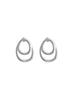 Sundaydiscoclub Two-Way Circle Earrings Silver