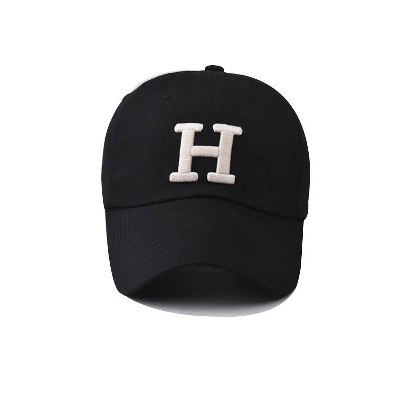 2023 Washed Cotton Letter H Baseball Cap Snapback Hat For Men Women Dad Hat Embroidery Casual Hats Casquette Hip Hop Caps