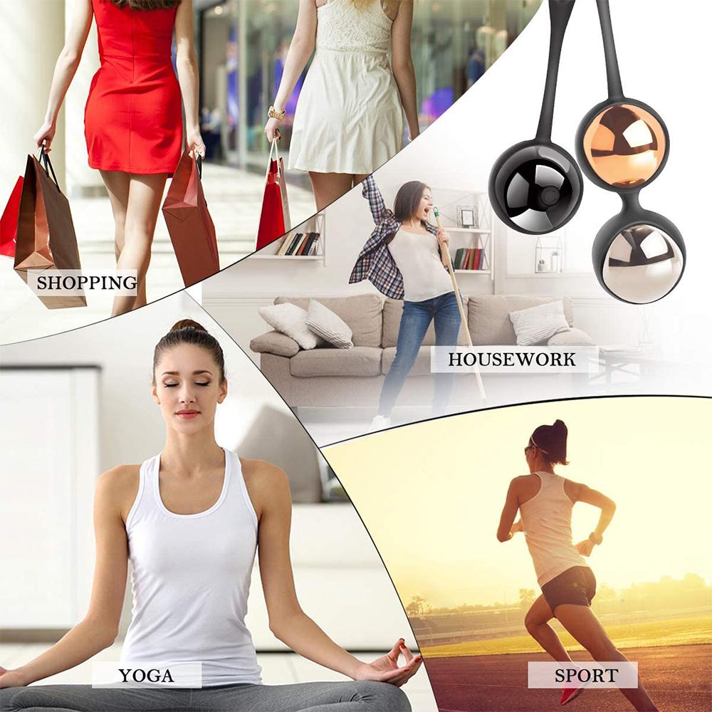 Kegel Balls Vibrator Geisha Ball Wireless Vibrating Egg Sex Toys For Women Ben Wa Weight Ball Tighten Exercise Vaginal Balls