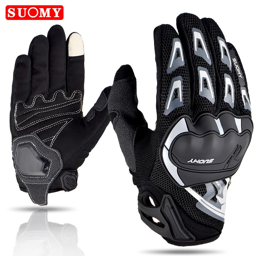 Suomy Motorcycle Gloves Motorbike Gloves Touch Screen Breathable Guantes Moto Gloves Racing Summer Spring Men Women Luva Moto DH