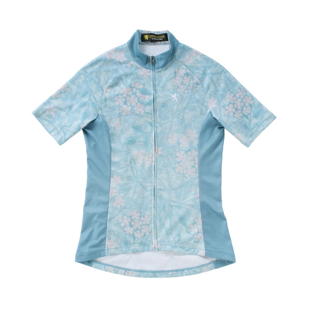 

Женская велосипедная майка с коротким рукавом Kapelmuur с ботаническим принтом, размер 36, синяя, синий