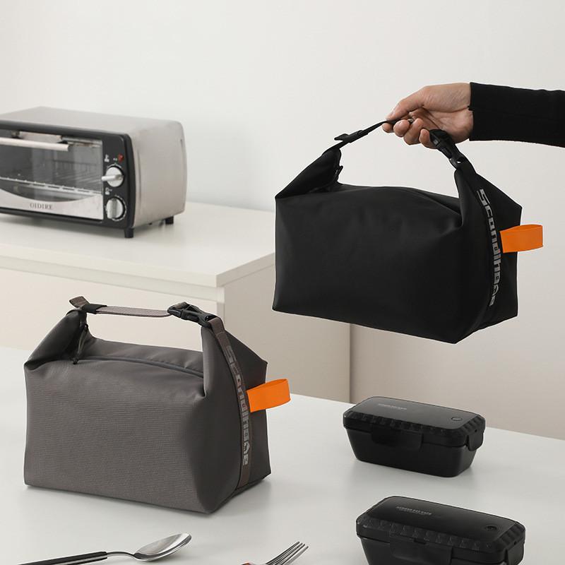 

Портативная термосумка для обеда Bento Bag большой вместимости для переноски рабочих с водонепроницаемым контейнером