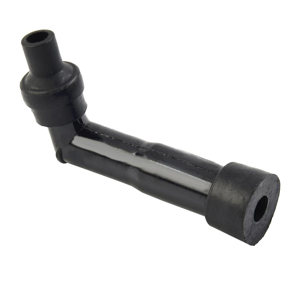 10-12mm Motorcycle Spark-Plug Cap / Resistor Cover Black 102º #XD05F-R Fittings