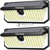 466LED 4000Lm Solar Lights Outdoor Waterproof for Security, 270° Angle & 3 Lighting Modes Motion Sensor Outdoor Lights IP68 Solar Light for Fence