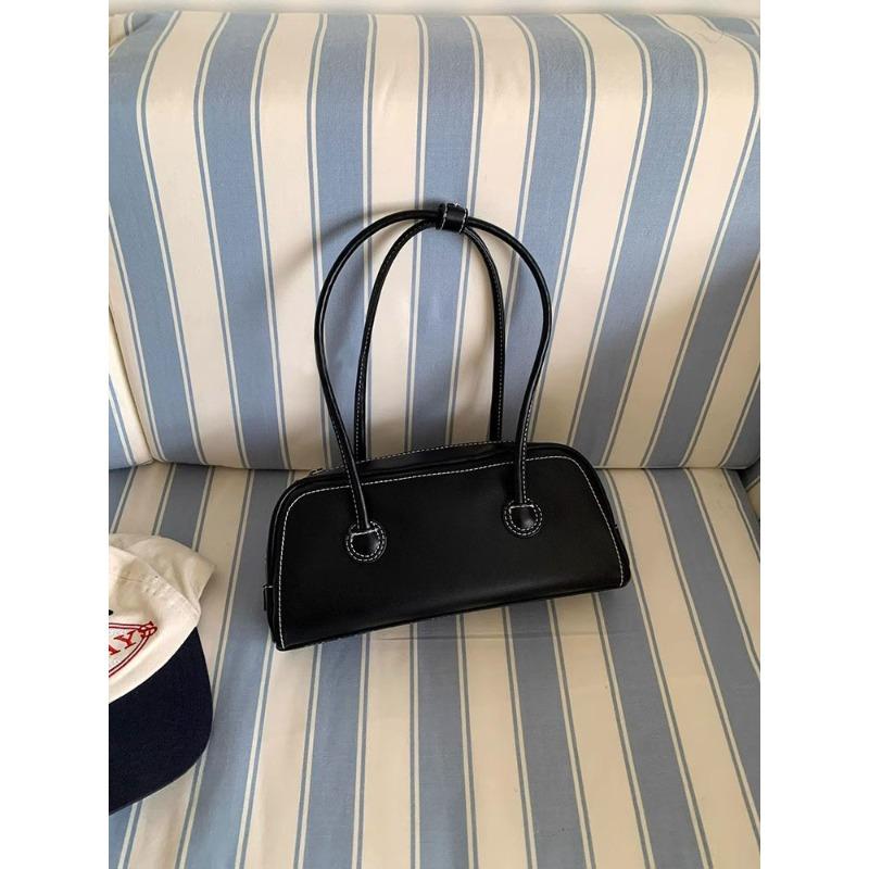 

Niche design advanced texture large capacity shoulder armpit bag fashionable Korean version small square bag чёрный
