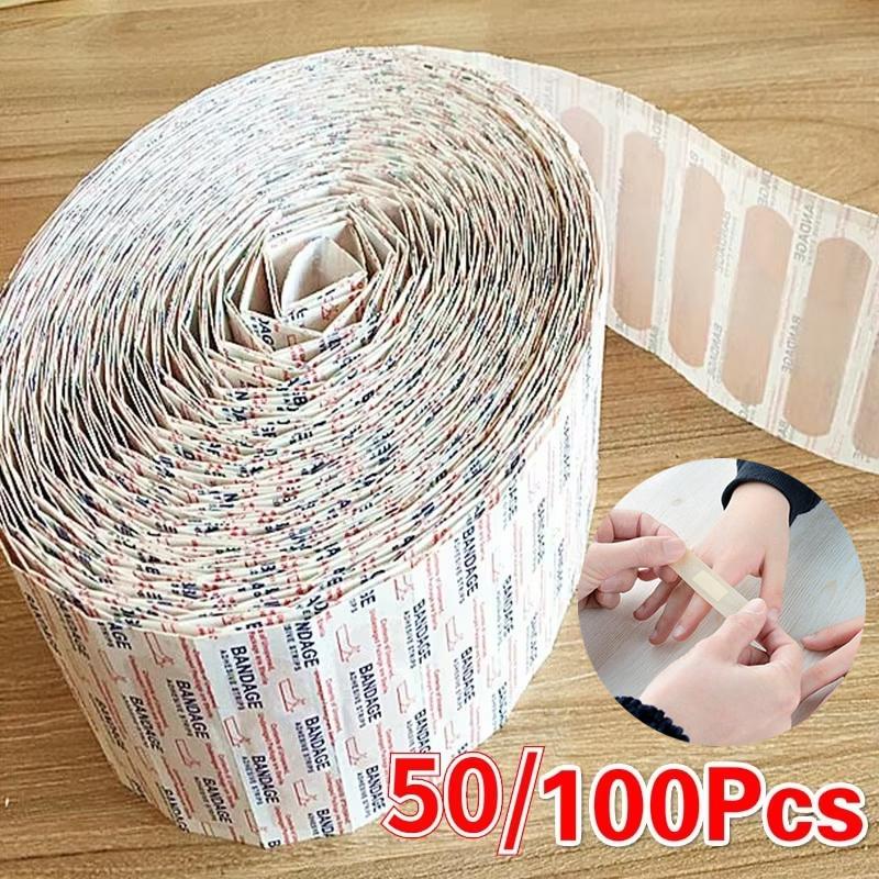 10-150pcs Breathable Band Aid Waterproof Bandage First Aid Wound Dressing Medical Tape Wound Plaster Emergency Kits Bandaids