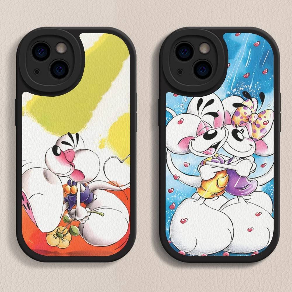 Anime Cartoon D-DiddlS Phone Case For IPhone 16 15 14 11 12 13 Pro Max Plus Back Leather Shell
