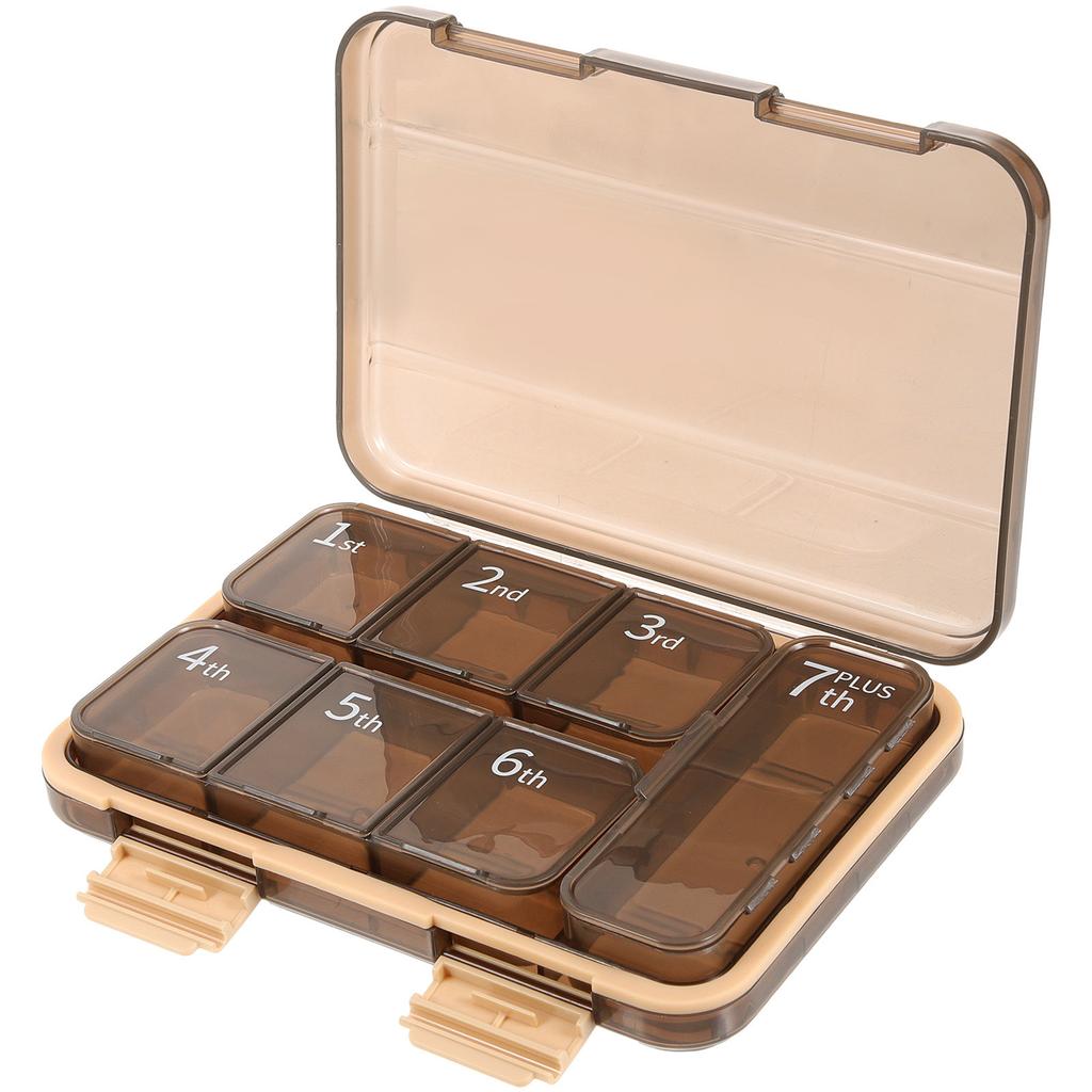 Mini Weekly Portable Pill Box Medicine Organizer Compact Pocket-Size Medicine Storage Case Travel Medication Holder Daily