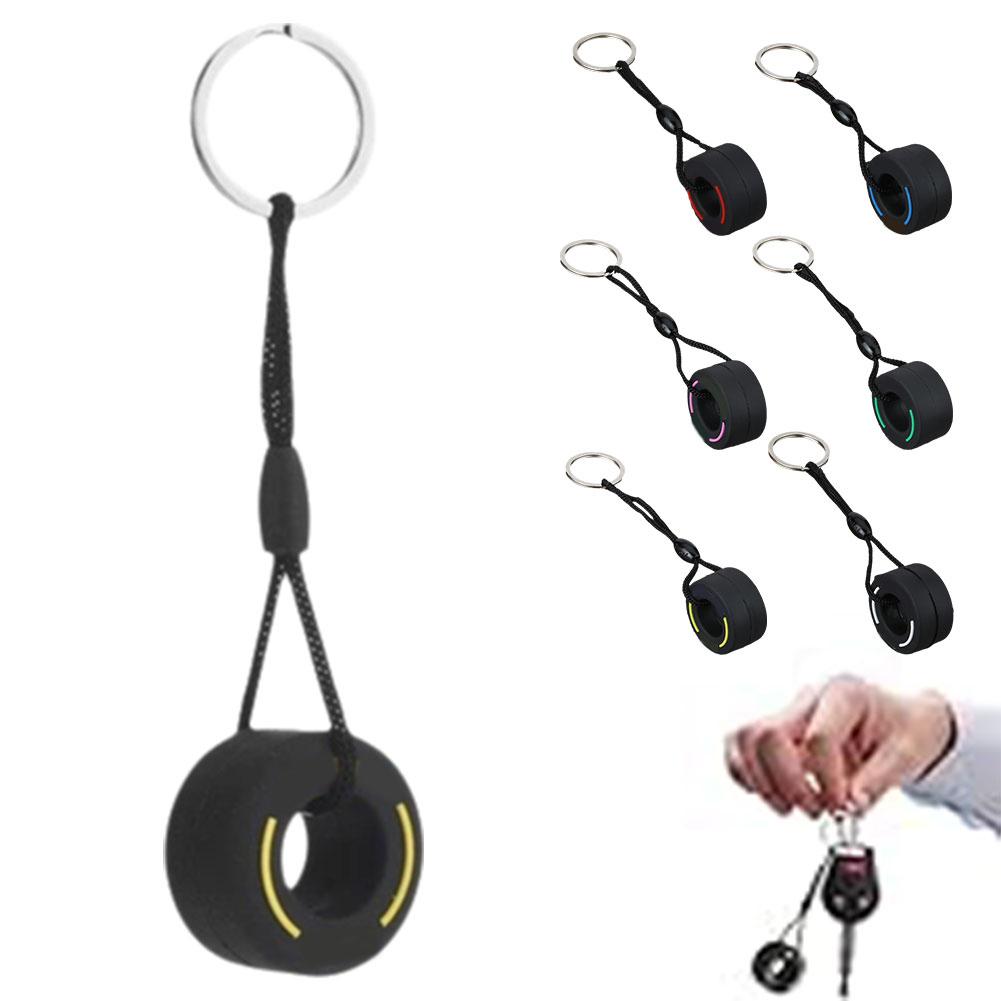 Mini Tire Keychain Car Key Accessories Pvc Soft Rubber Creative Key Chain Charm Men's Gadgets Gifts For Friends Car Lovers