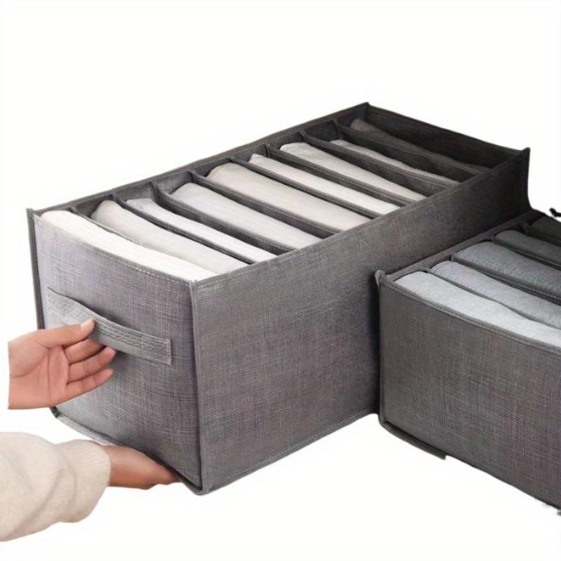 Kompakter Kleideraufbewahrungsbehälter - Faltbarer, stabiler Organizer für Jeans, Dessous, Strumpfwaren & weitere Gegenstände - Ideal für Schlafzimmer, Studentenwohnheim