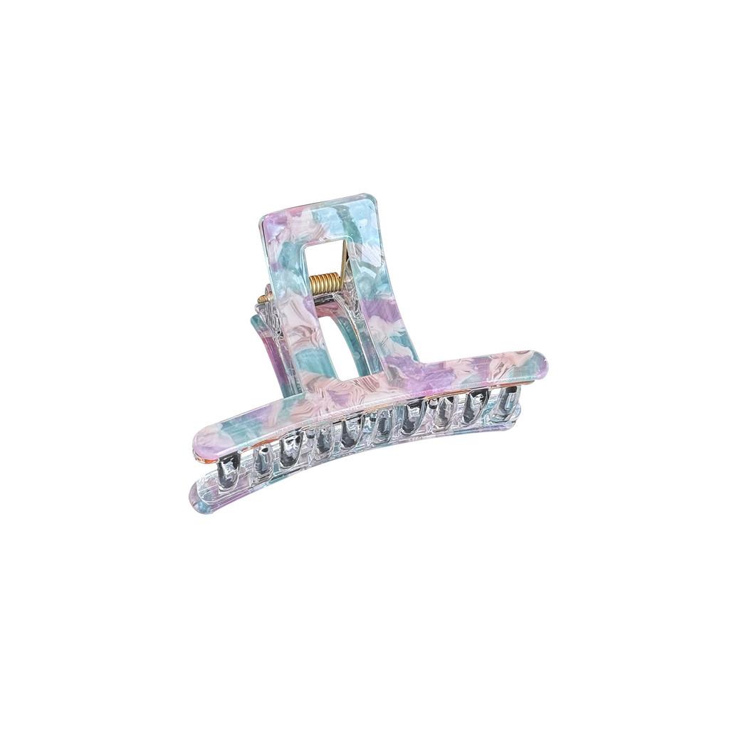 Stylish Acrylic Hair Clip For Fashionable Updos And Versatile Ponytails In Floral Patterns