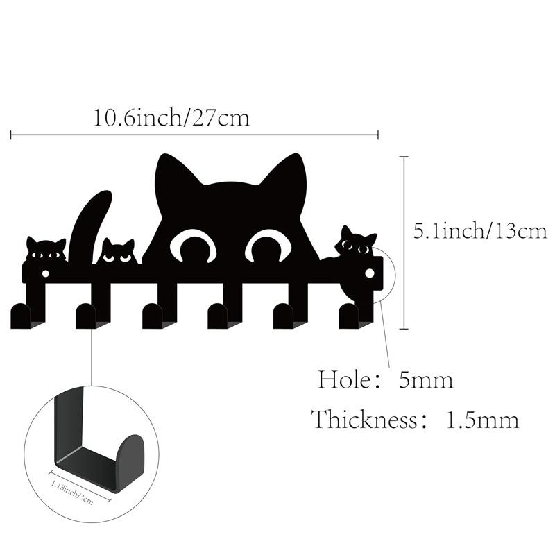 HOME Metall Wandhaken mit Buchstaben - Kreativer Eisenkunst Schlüssel- und Handtuchhalter