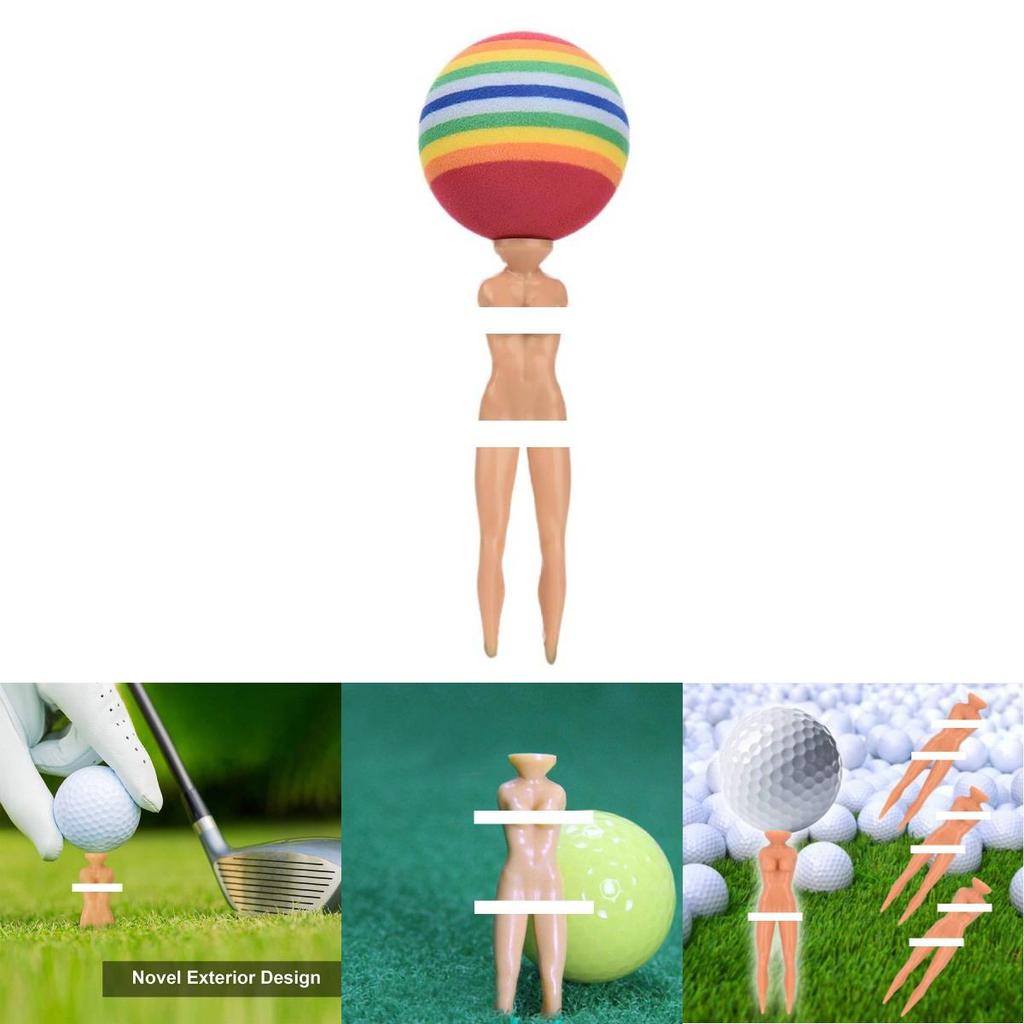 Premium Womens Golf Tees Flesh-colored Plastic Tees For Enhanced Golf Performance