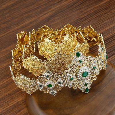 Metal Waist Chain Wedding Jewelry Gold Color Belt With Adjustable Length