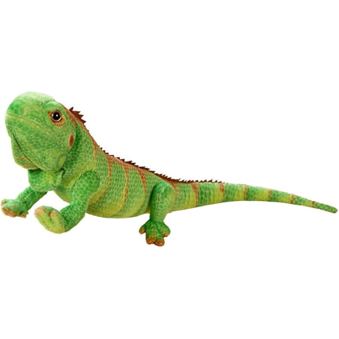 Realistic Green Lizard Stuffed Animal, Chameleon Doll, Reptile Soft Toy - Maned Lizard Wildlife Toy Gift for Kids (26.5 inches) 26.5 inches