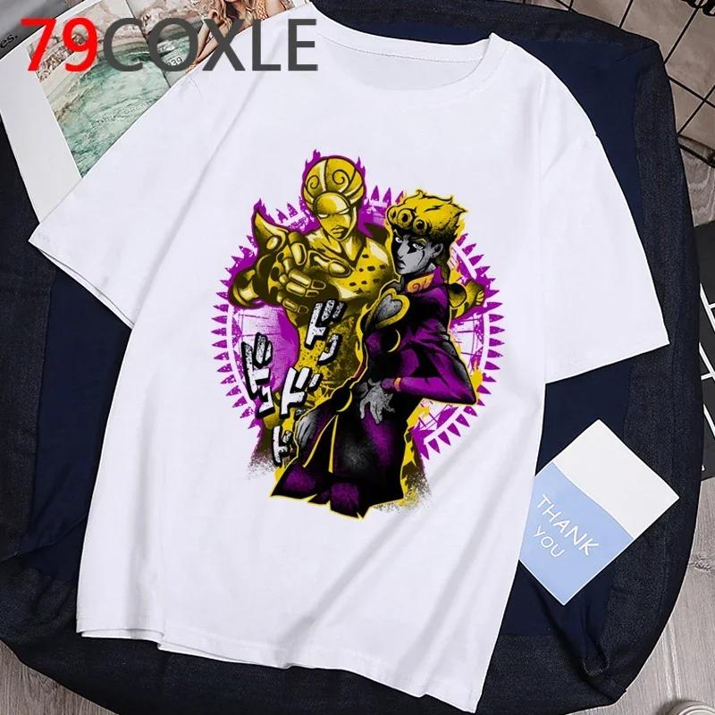 Funny cartoon T-shirt for JoJos Bizarre Adventurestylish Japanese anime T-shirt for womensummer graphic hip-hop top
