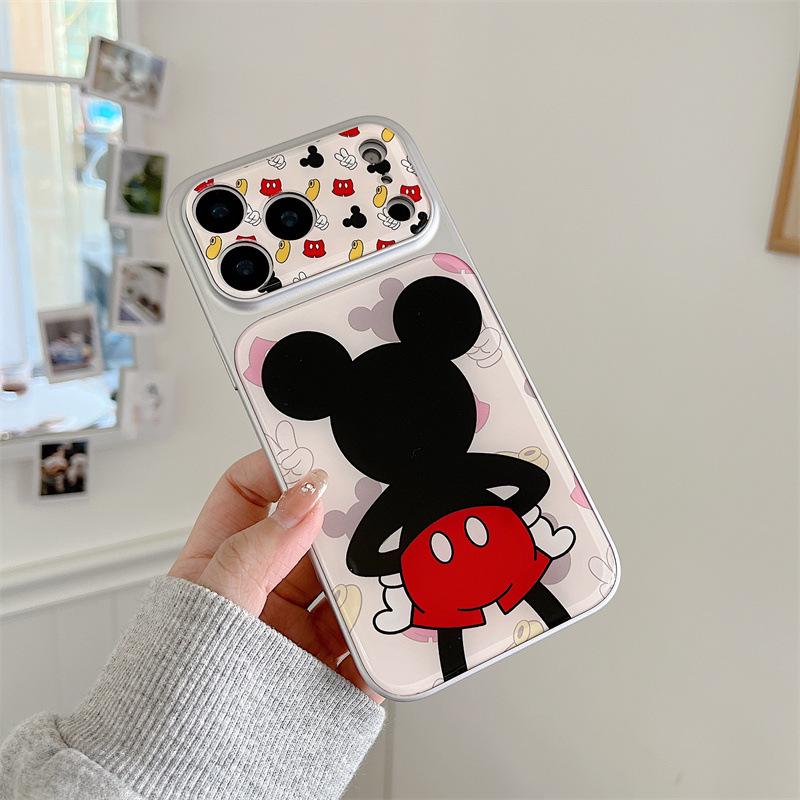 Cute Cartoon Mickey Rear View iPhone Case for iPhone 17, 16 Pro Max, 15, and 14 - New Model