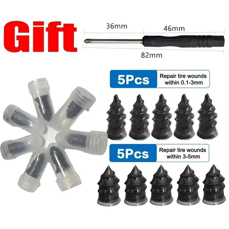 Tire Puncture Repair Nails for Car Motorcycle Scooter Bike Tyre Repairing Rubber Metal Nail Car Tire Accessories Repair Tool