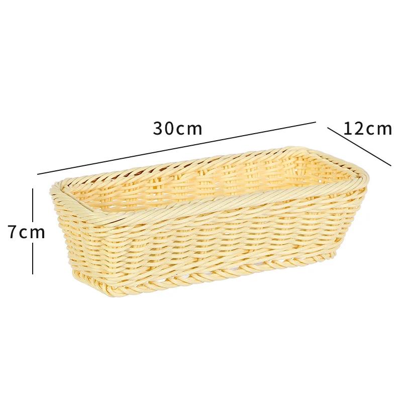 

Kitchen Cutlery Storage Basket Handwoven Fork Spoon Chopsticks Storage Basket Kitchen Cutlery Bread/Vegetables Basket