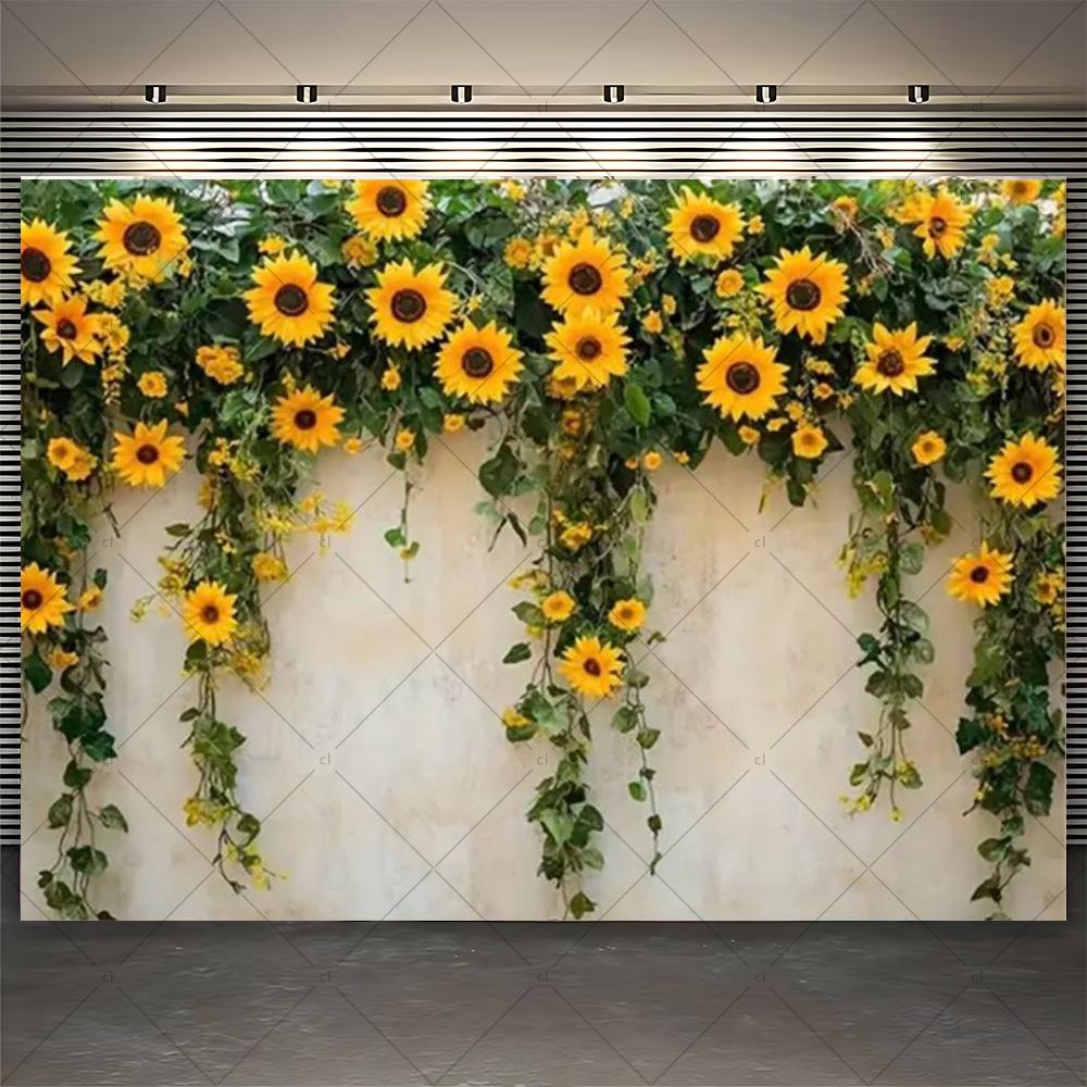Floral Flower Wall Photoshoot Backdrop Wedding Bridal Shower Engagement Ceremony Party Photography Background Photo Studio Props