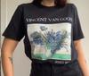 Van Gogh Shirt Irises Aesthetic Art Clothing Vincent Van Gogh Unisex Tee