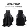 Zaino da Pesca Multiscomparto Borsa a Spalla Singola a Tracolla Porta Canne Nylon Impermeabile Attrezzatura