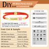 Personalized Baby Name Bracelet, Red String Adjustable,charms Flower Butterfly Stainless Steel Bar ID Bracelet for Kid Child