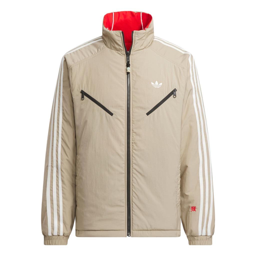 Adidas Originals CNY REV Puffer Jacket Men's Light Scarlet/Shadow Khaki Brown KA0822