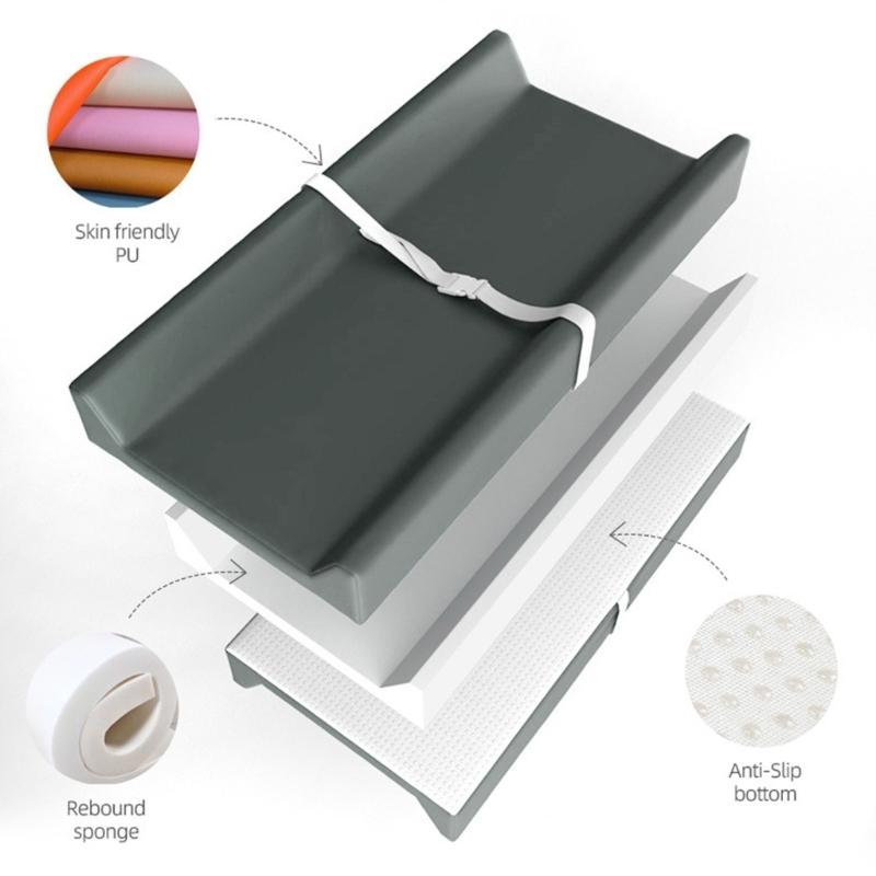 Infant Diaper Changing Pad Comfortable Mat Nonslip Design Changing Table Mat for Standard Size Changing Tables