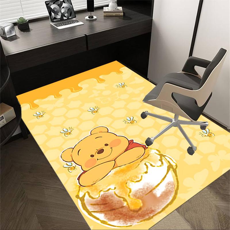 

1pc Pooh Bear Honeycomb Carpet Office Rug Outdoor Mat Home Decor Area Carpet Festival Gift 60cm by 90cm