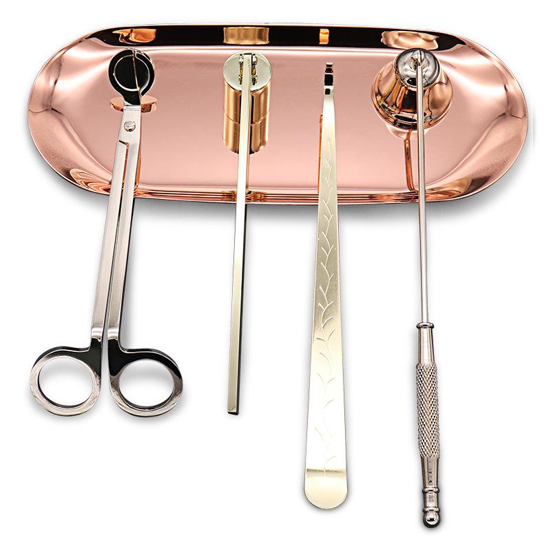 Candle Extinguishing Tool Candle Bell Aromatherapy Wick Cutting Wax Candle Accessory Set Wedding Home Decor