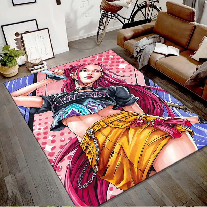 1pc KPop Demon Hunters MIRA2 Design Printed Area Rug Carpet for Bedroom Living Room Home Decor Rugs Mat Non Slip Mat Rug for Bedside