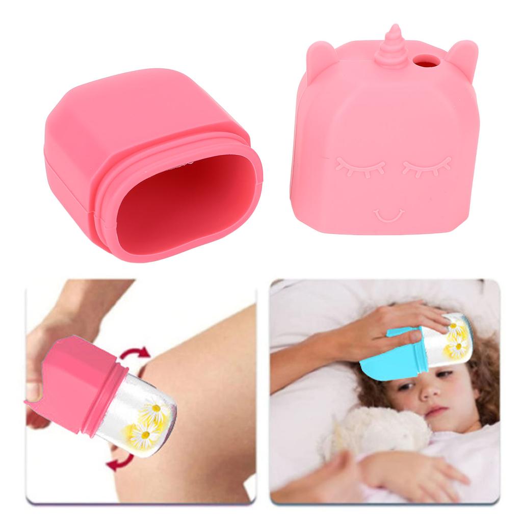 Facial Reusable Silicone Ice Holder Portable Water Fill Face Roller for Daily Use