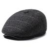 Stylish Duckbill Cap for Middle-Aged and Elderly Men - Warm, Velvet-Lined, Casual Hat for Autumn and Winter Outdoors.
