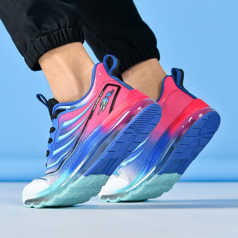 Summer Large Size 48 Foreign Trade Men's Full Palm Air Cushion Shock Absorption Running Shoes Breathable and Lightweight Men's Sports Shoes