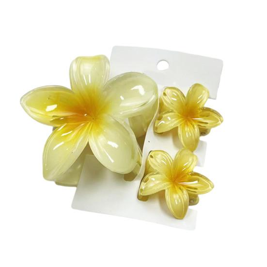 

3 шт. Женская заколка для волос с цветочным узором в виде карамельного цвета, заколка для волос в виде акулы, легкий инструмент для укладки волос