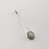 Natural Labradorite Gemstone 925 Sterling Silver Handmade Jewelry Designer Long Pendant 1.79" PP-69-34