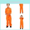 The O.c Orange County Jail Boiler Suit Costume For Boys Kids Halloween Cosplay