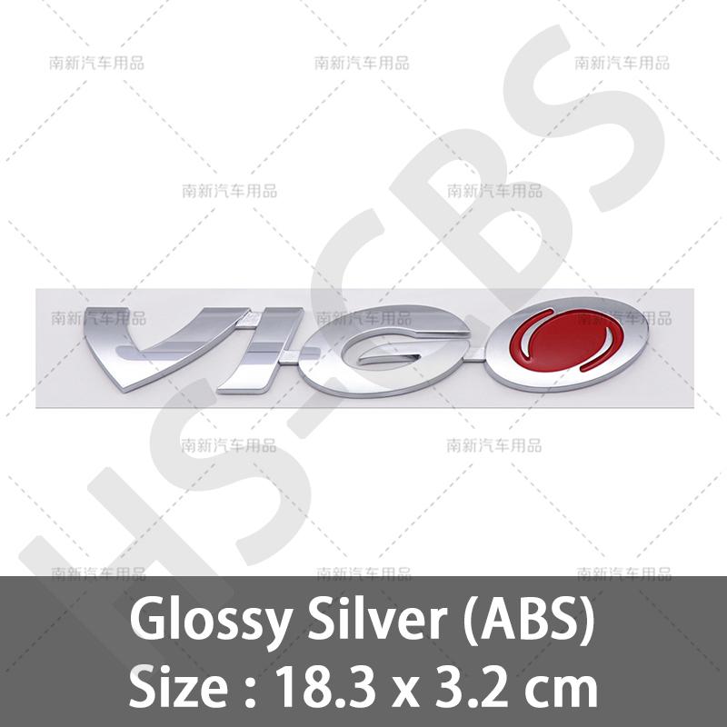1Pc 3D ABS VIGO Emblem Rear Trunk Logo Car Letter Sticker HILUX Tailgate Trunk Decal Badge Auto Body Decorative Accessories