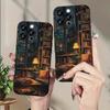 Hot Selling Indoor Bookshelf Pattern Phone Case for iPhone 17 16 15 14 13 12 11 Pro/ Max /Plus Anti-fall and Shockproof