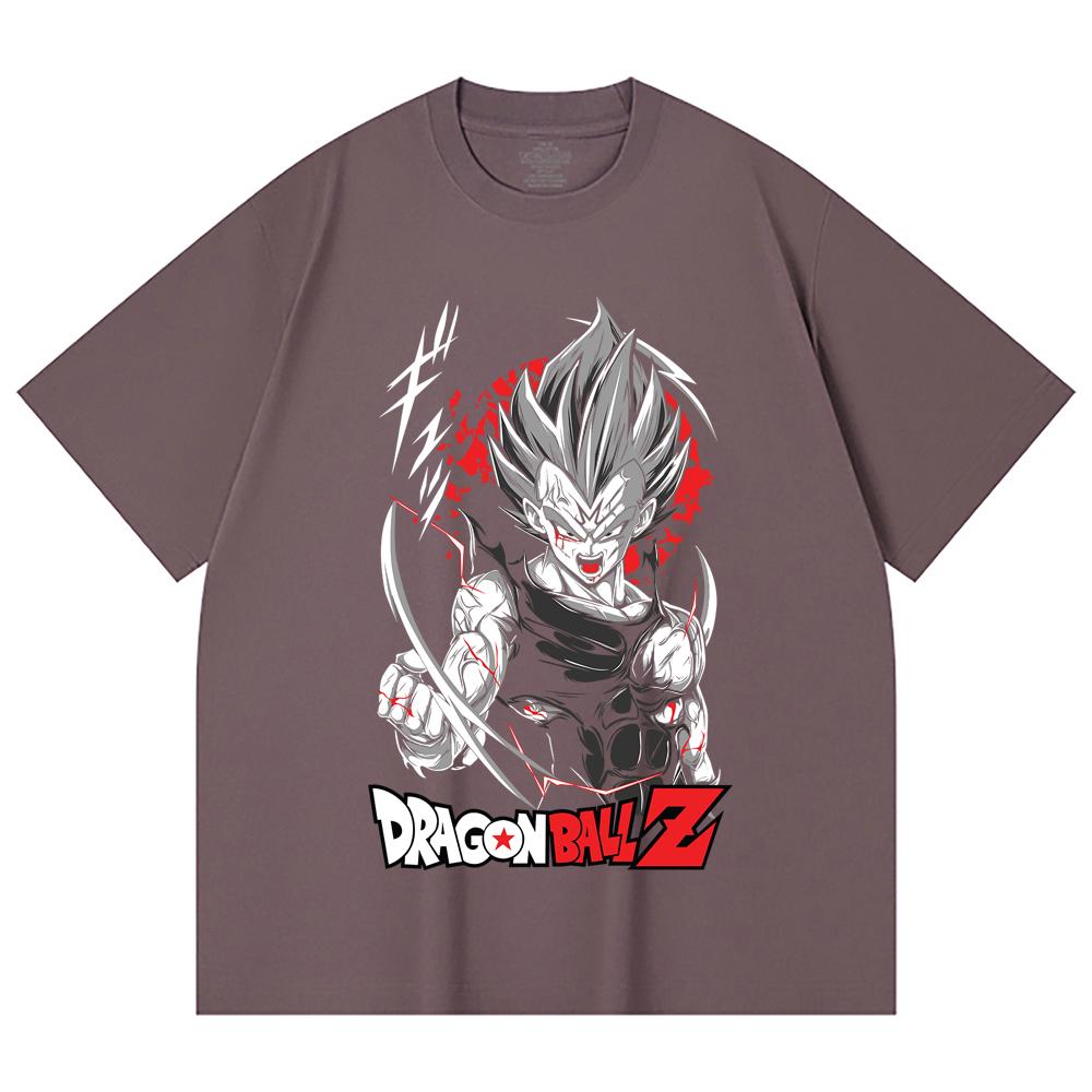 230 Gsm 100% Cotton Dragon Ball V60 Majin Vegeta Print Unisex Heavy Cotton T Shirt