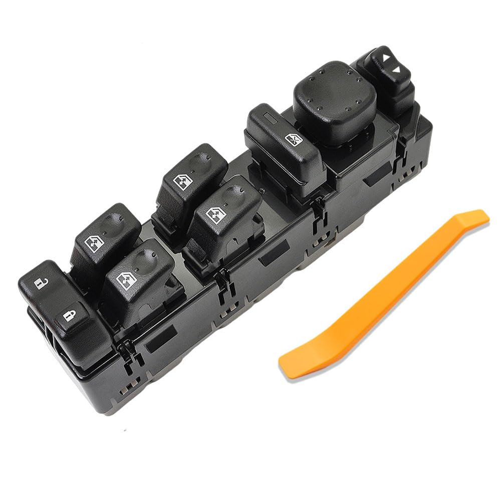 15883323 Driver Side Door Lock and Master Power Window Switch&Bezel Assembly Compatible with 2003 2004 2005 2006 2007 2008 Chevy Avalanche Silverado