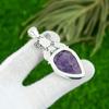 925 Sterling Silver Star Amethyst Gemstone Birthday Wife Bezel Pendant Jewelry